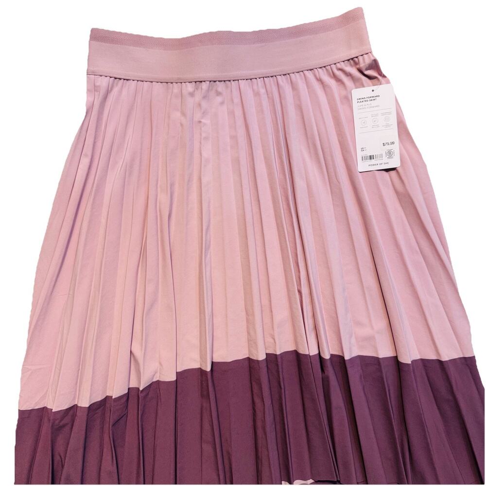 Athleta Pink and Purple Midi Skirt - Picture 2 of 5
